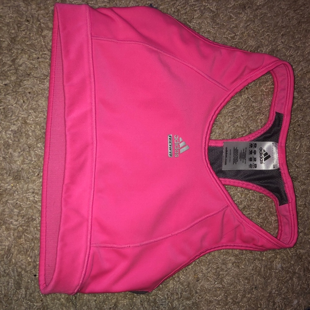 adidas pink sports bra
